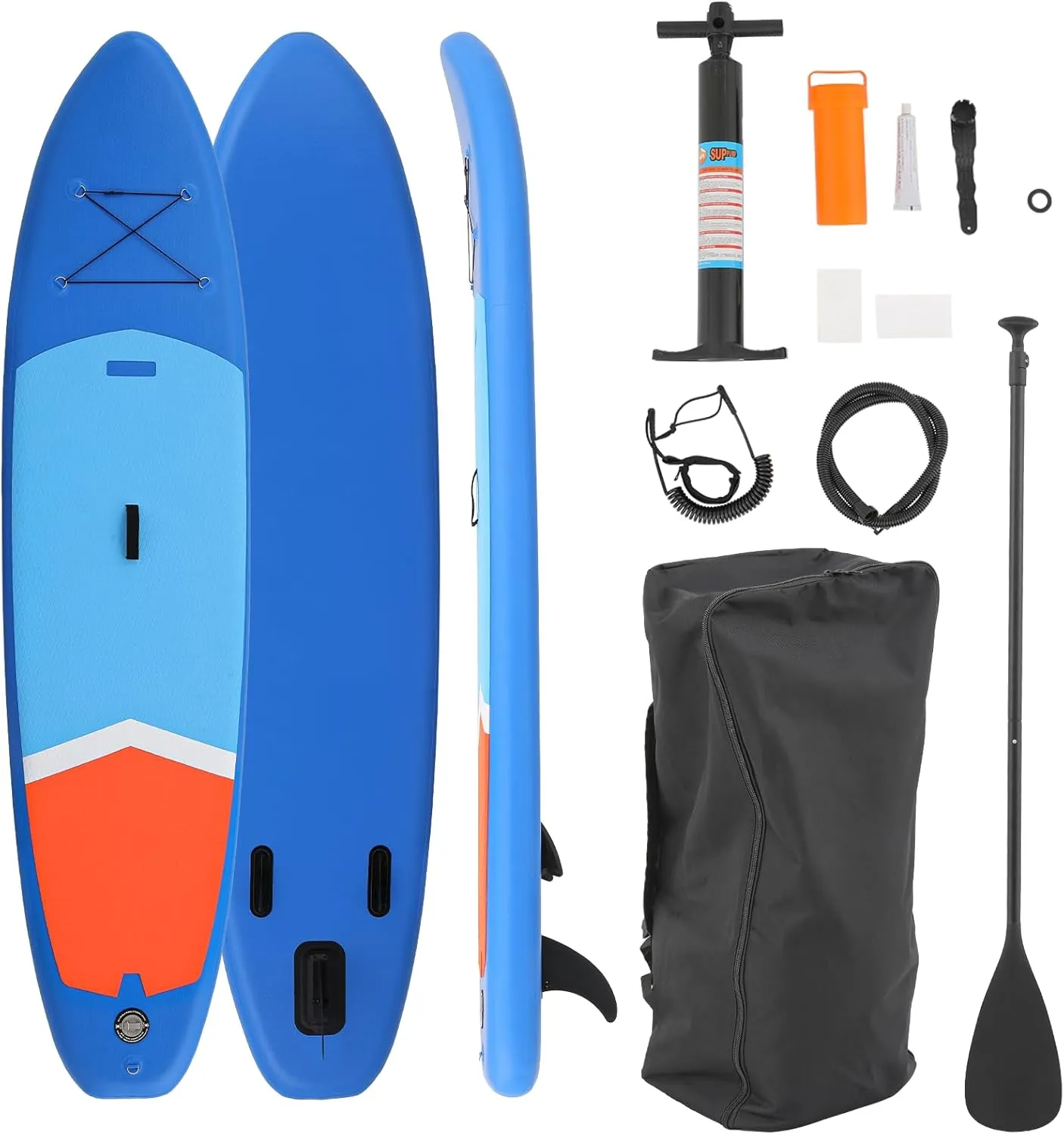 10.5ft Inflatable Stand up Paddle Board with Durable SUP Accessories, Ultra-Light Yoga Blocks Paddleboard for Adults & Youth, Surfing, Sunbathing, and Paddling