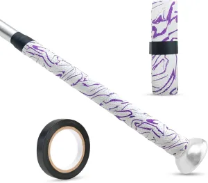 1.8mm Bat Grip, Great-Tacky Bat Wrap, Non-Slip Dotted Baseball Bat Tape, 43'' Batting Grip for Baseball & Softball Bats, with 10M Black Electric Tape
