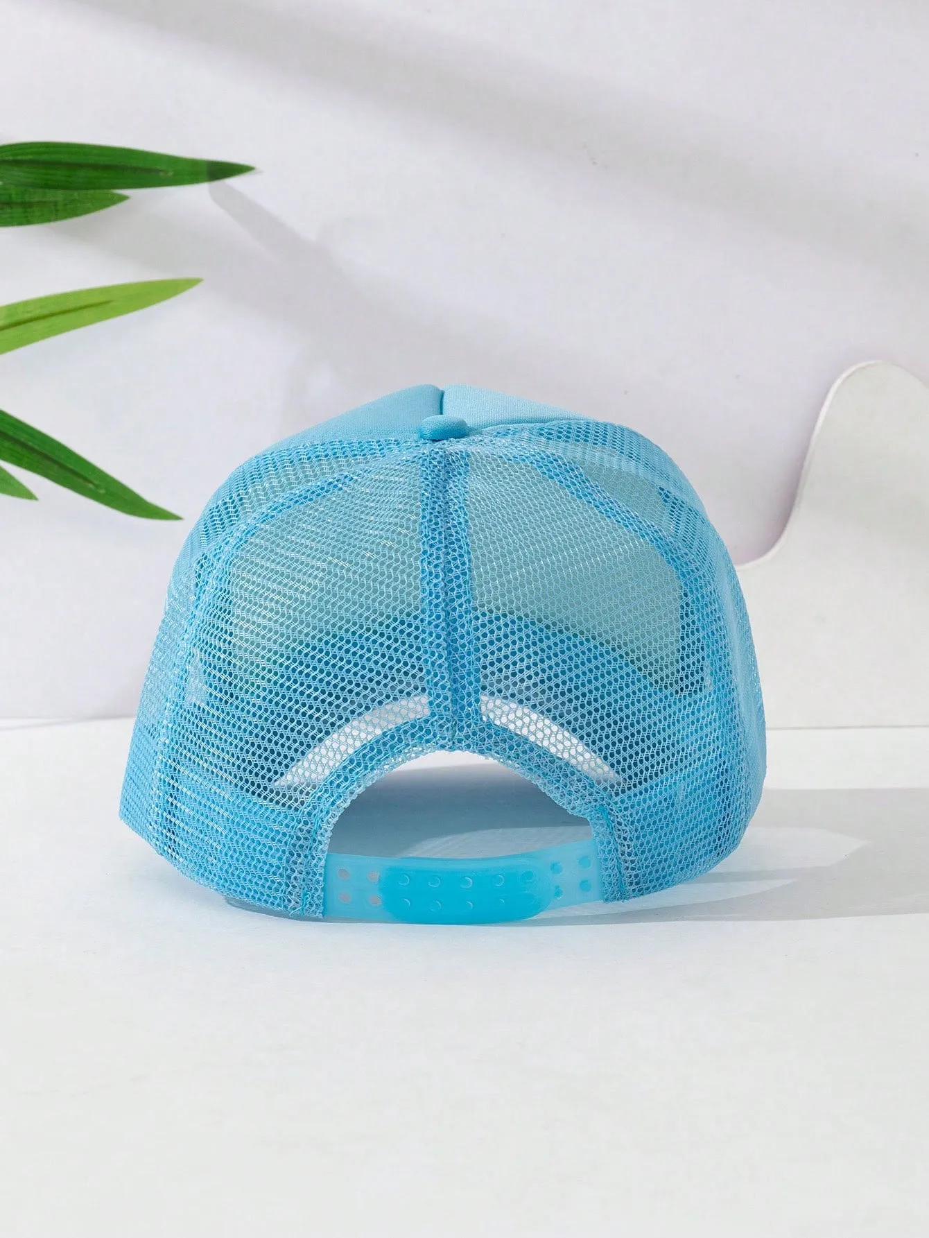 1pc Unisex Adjustable Sponge Mesh Hat With Print Decor Trucker Cap Baseball Cap Sun Hat Dad Hat, Suitable For Daily Wear, Parties, Outdoor Travel, Hiking, Mountain Climbing, Beach Vacation