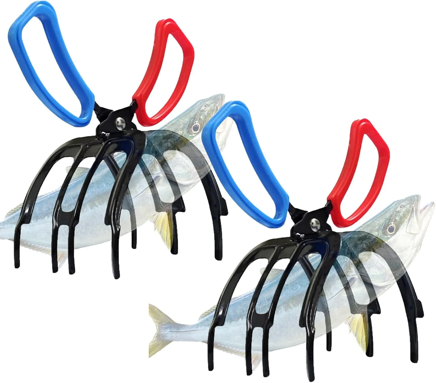 2Pcs Fishing Pliers Fish Grabber Tool Claw Fish Gripper Metal Fish Hook Remover Tool Fish Grippers for Fishing