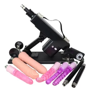3XLR Sex Machines WIth Dildo, Extension rod, Anal toy
