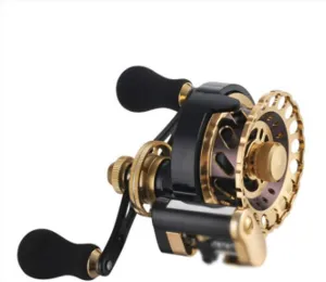 Automatic Wire Metal Raft Fishing Reel Micro Lead with Force-Releasing Front Rafting Rod Outdoor G (Right Handed)