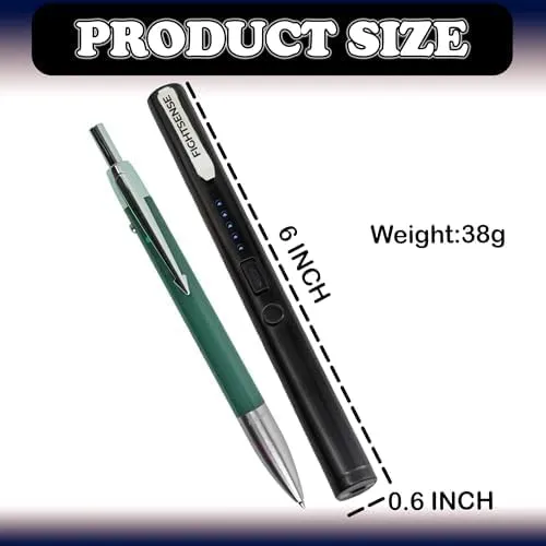 FIGHTSENSE Pen Stun Gun for Self Defense Battery Life Indicator, Belt Clip, Pen Flashlight stun Gun for Women self Defense