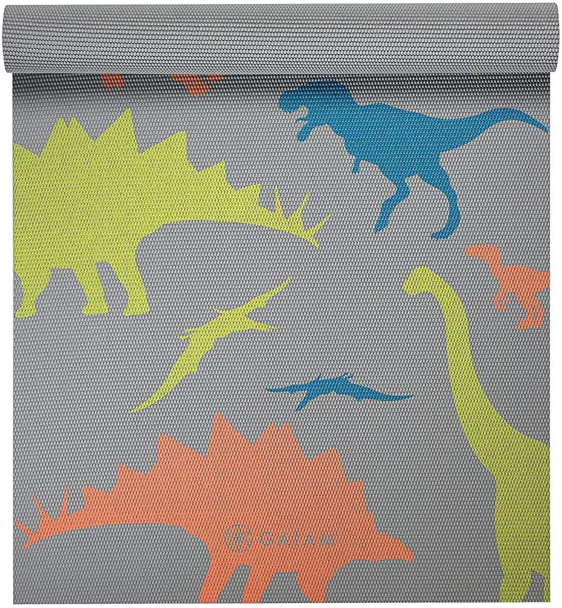 Gaiam Kids Yoga Mat Exercise Mat, Yoga for Kids with Fun Prints - Playtime for Babies, Active & Calm Toddlers and Young Children (60" L x 24" W x 3mm Thick)