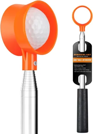 Golf Ball Retriever Telescopic for Water, 9Ft/12Ft/17Ft/20Ft Stainless Steel Golf Ball Retriever, Professional Golf Ball Retriever