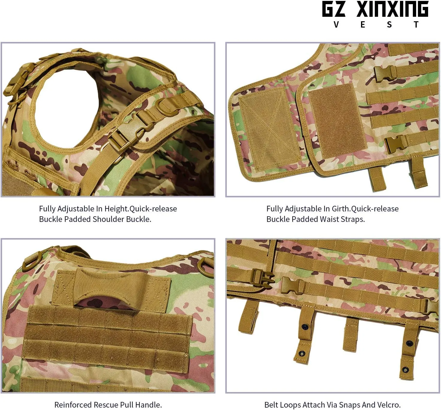 GZ XINXING Black Tactical Airsoft Paintball Vest