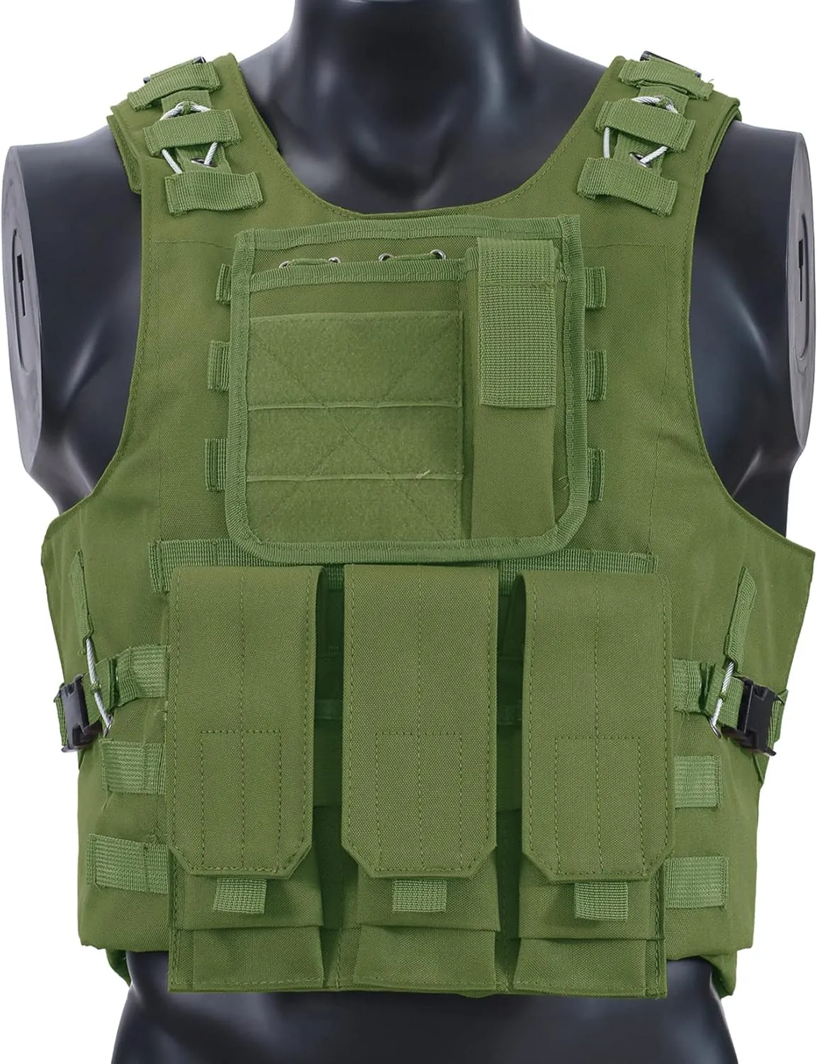 HRTACPAG Lightweight Tactical Vest with Removable Pouch, Airsoft Vest Adult,Paintball Vest for Men