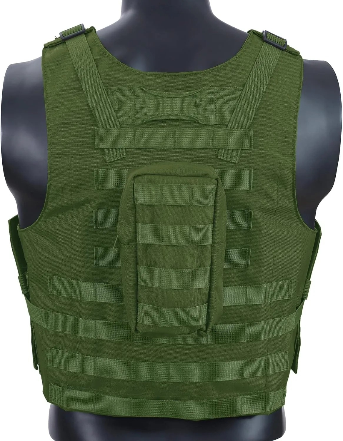 HRTACPAG Lightweight Tactical Vest with Removable Pouch, Airsoft Vest Adult,Paintball Vest for Men