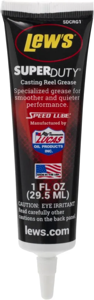 Lew's (SDCRG1) Super Duty Casting Reel Grease, 1-Ounce, Temperature Resistant Lubricant for Precision Gears in Casting Reels