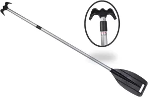 Pactrade Marine Boat Kayak Raft Floating Telescopic 45'' - 72'' Oar Paddle & Hook Anodized Aluminum Shaft