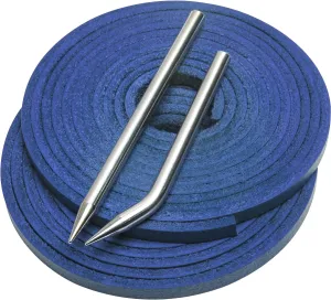 Softball Baseball Glove Lace, Mitt Lace Repair Kit Includes 2 Leather Laces and Lacing Needle for Catcher's Glove
