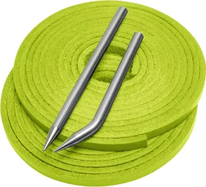 Softball Baseball Glove Lace, Mitt Lace Repair Kit Includes 2 Leather Laces and Lacing Needle for Catcher's Glove