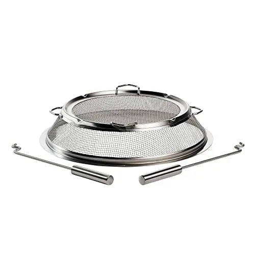 Solo Stove Ranger Shield Stainless Steel Fire Pit Spark Protector Screen Mesh Protective Spark Screen for Backyard and Outdoor Fire Pits Stops Hot Embers