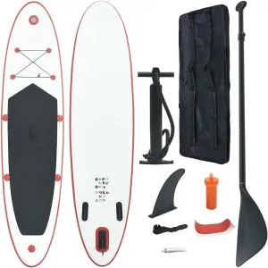Stand Up Paddle Board Set SUP Surfboard Inflatable Red and White 12.8kg/28.16ib Paddleboards