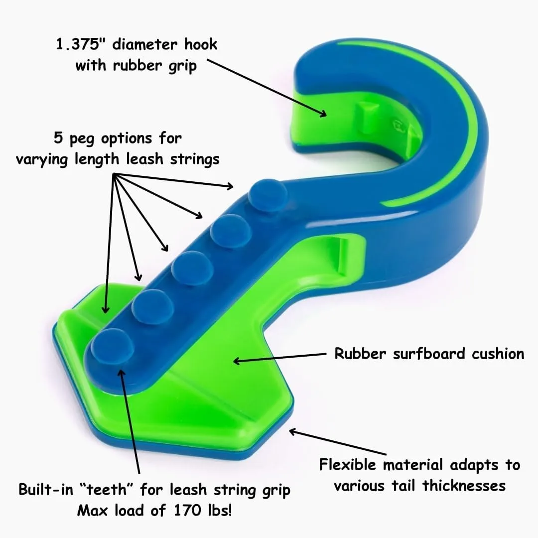 Surfboard Hanger | Surfboard Rack Alternative | Surfclips for Fin Hanger | Vertical Mount | 5-Pack
