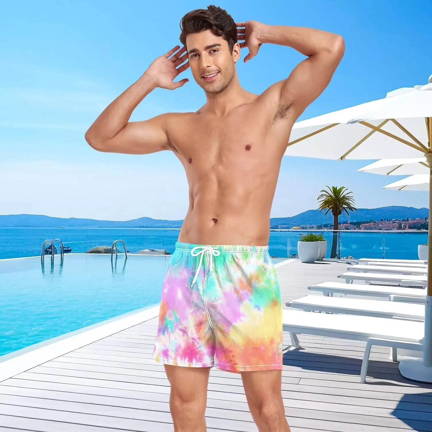 Swim Trunks for Men Casual Shorts Swimwear Summer Beach Wear S-XXL