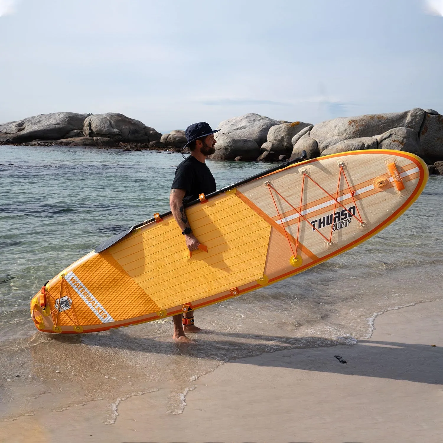 THURSO SURF Inflatable Stand Up Paddle Board All-Around SUP Waterwalker 126 10'6 Stable and Lightweight, Non-Slip Deck with SUP Accessories for All Skill Levels for Surfing, Traveling, Yoga