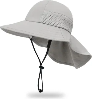 Toddler Baby Sun Hat Kids Summer UPF 50  for Boys Girls Adjustable Beach Hats with Bucket Wide Brim Age 1-7 Years