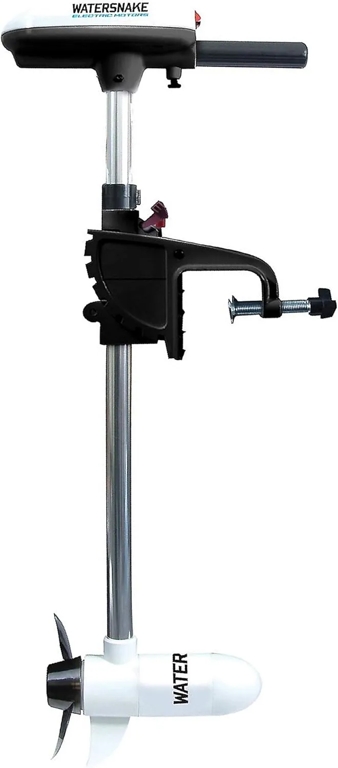 Watersnake T18 ASP - 18 Pound Thrust 12v Electric Saltwater Trolling Motor with Transom Mount